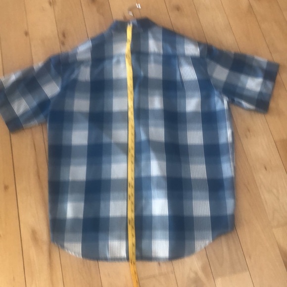 Orvis Men's Blue Plaid Shirt - Picture 11 of 12